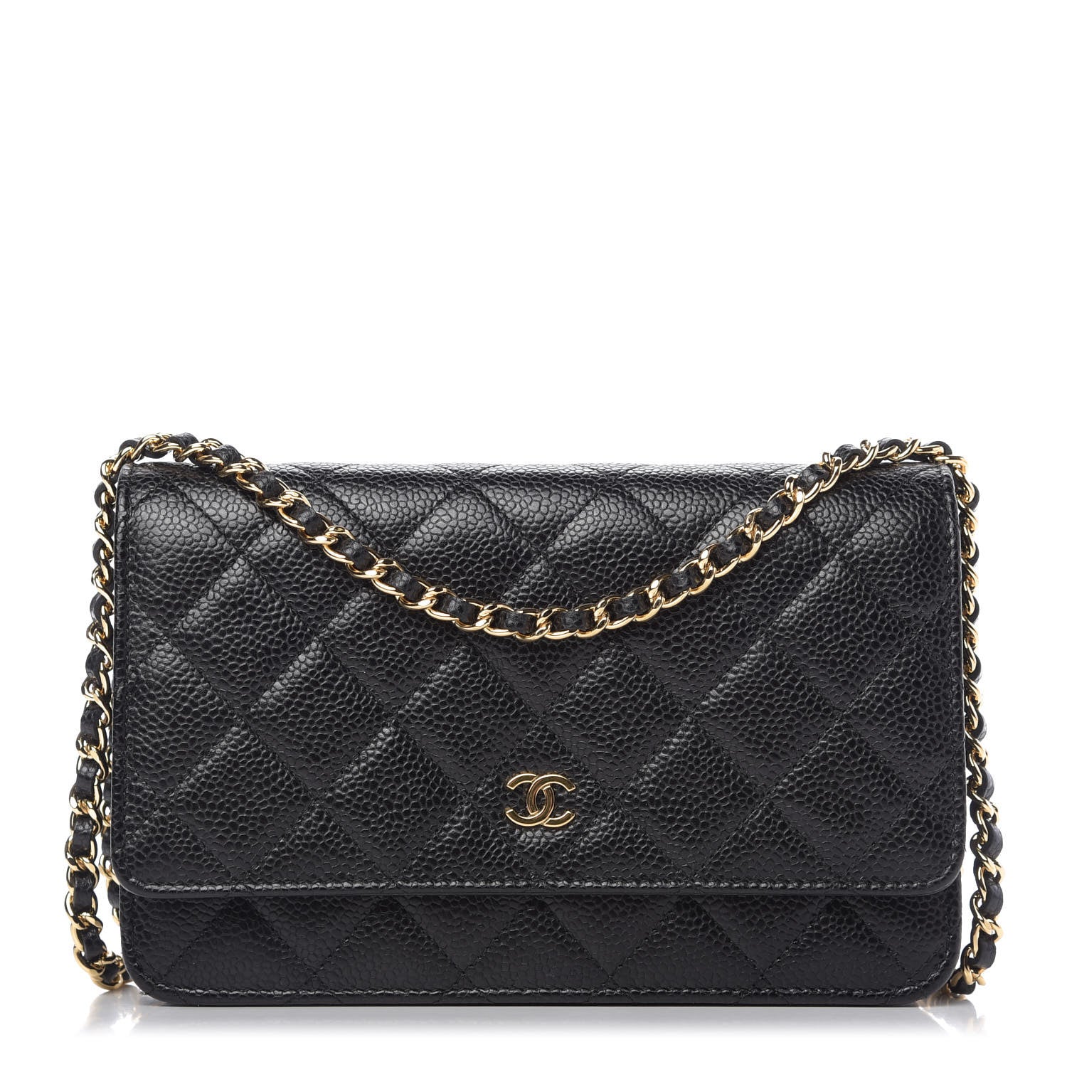 Chanel Caviar Quilted Wallet On Chain WOC Black 1 of 11