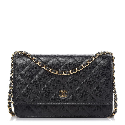 Chanel Caviar Quilted Wallet On Chain WOC Black 1 of 11
