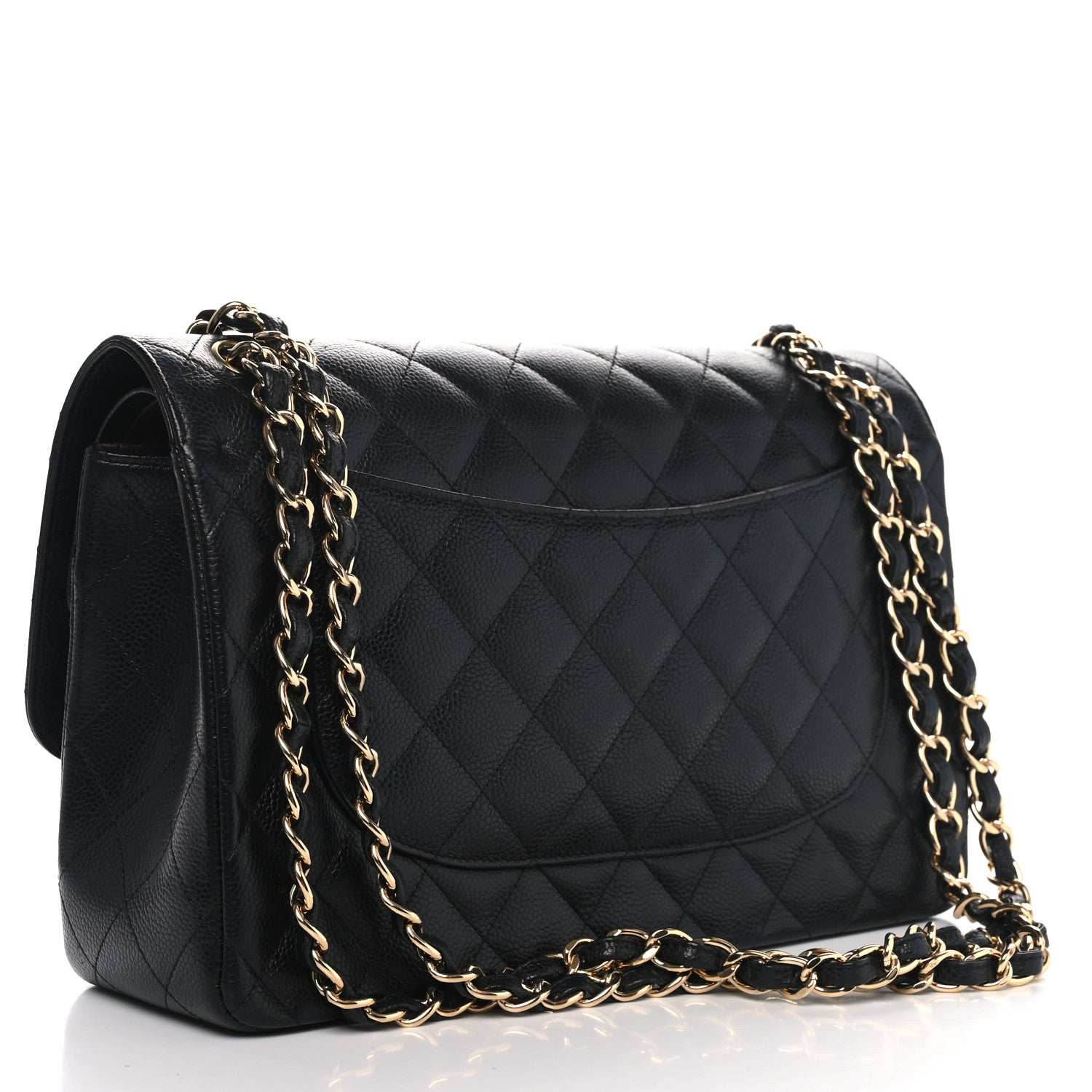 Chanel Caviar Quilted Jumbo Double Flap Black 2 of 11