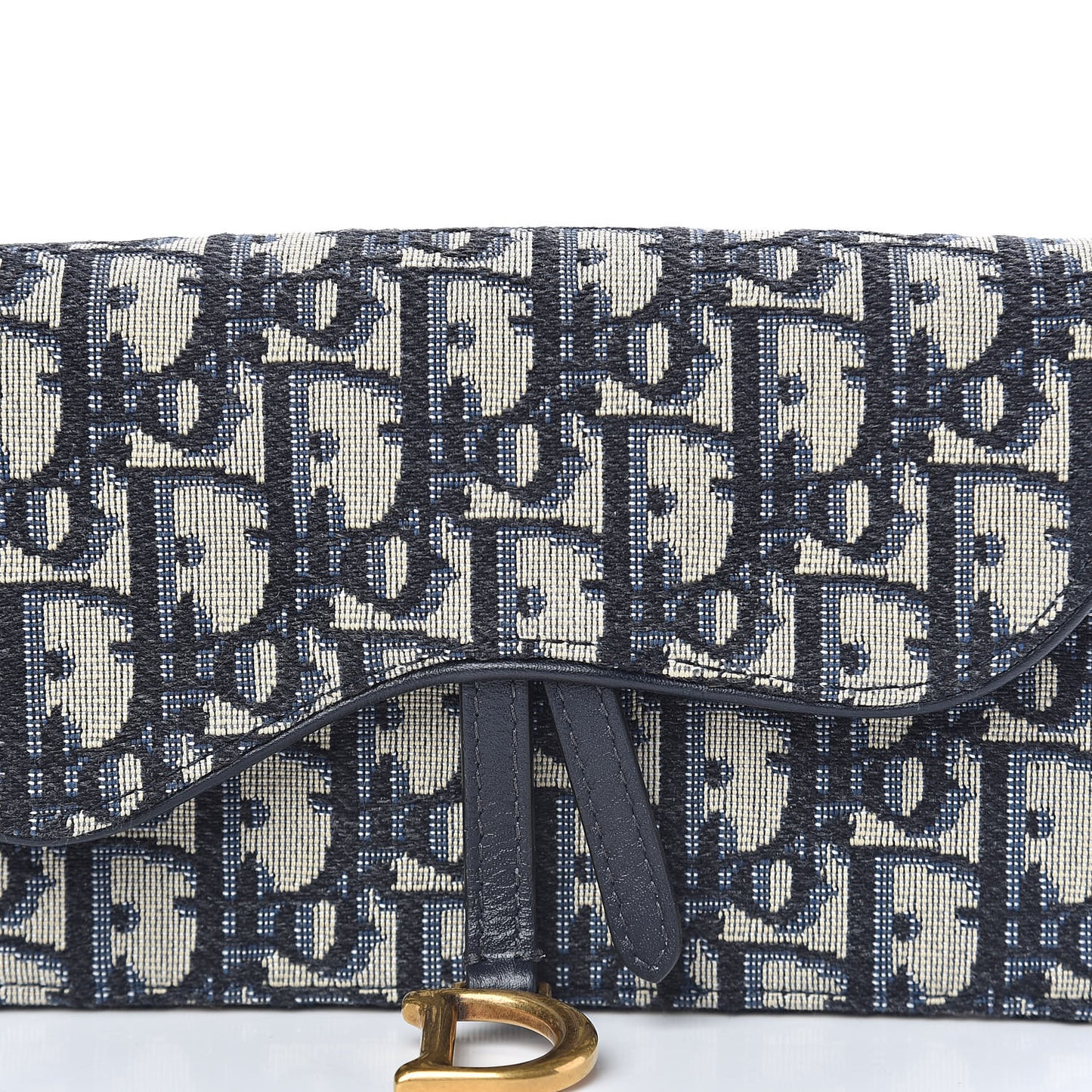 Oblique Saddle Belt Bag Blue
