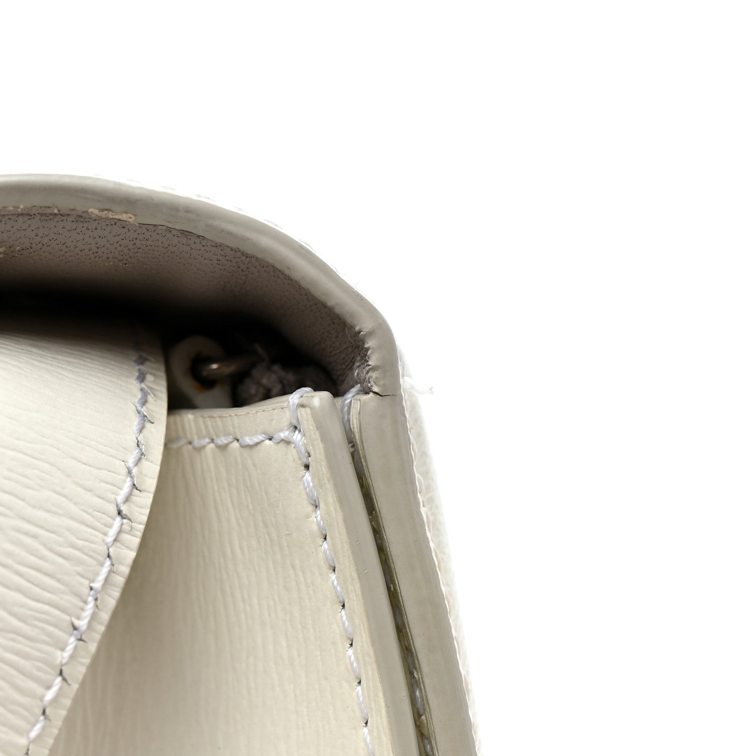 Celine Liege Calfskin Medium Classic Box Flap Bag White 11 of 11