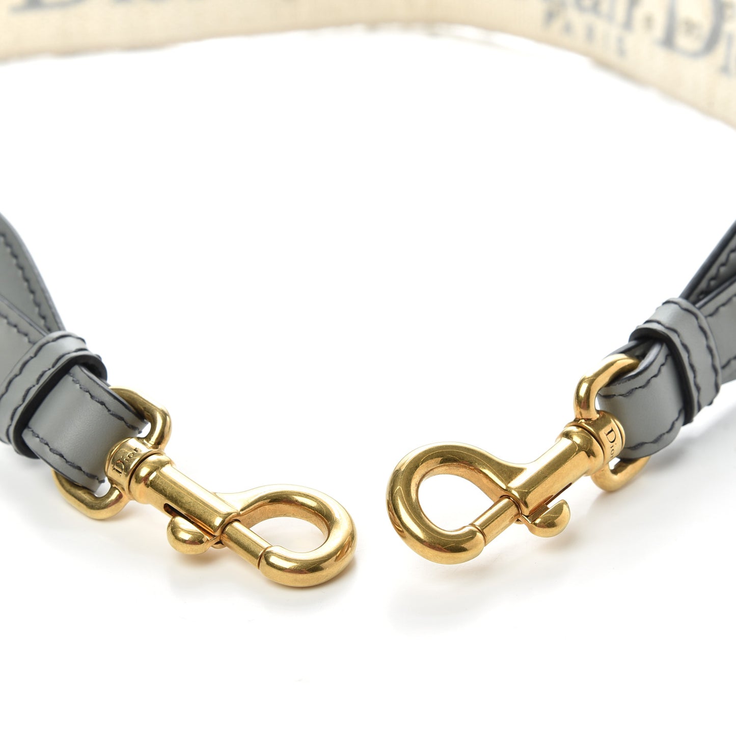 Oblique Studded Shoulder Strap Gris Multicolor
