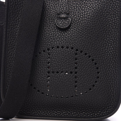 Hermes Taurillon Clemence Evelyne TPM Black 7 of 10