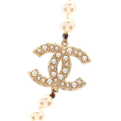 Chanel Pearl CC 100th Anniversary Necklace Light Gold 4 of 6