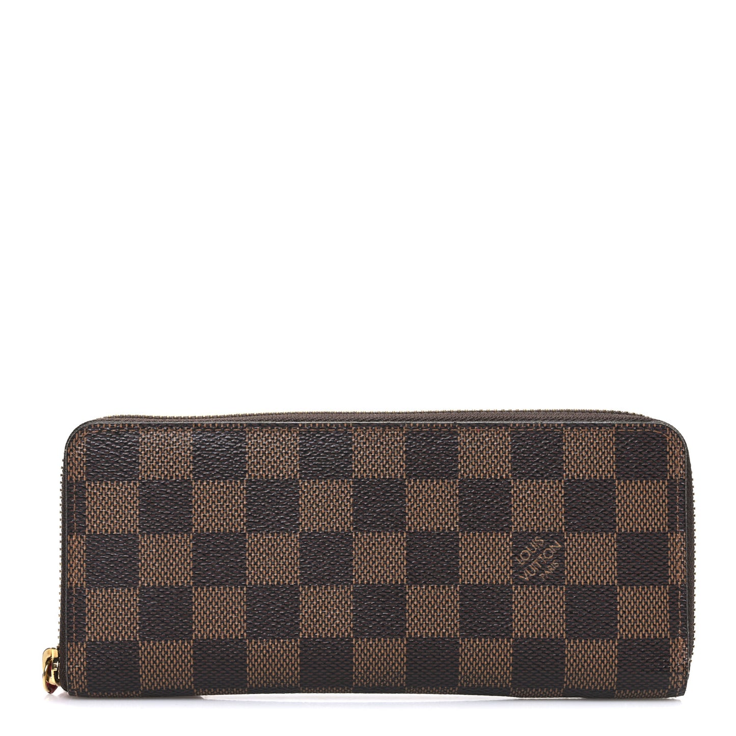 Damier Ebene Clemence Wallet Cherry