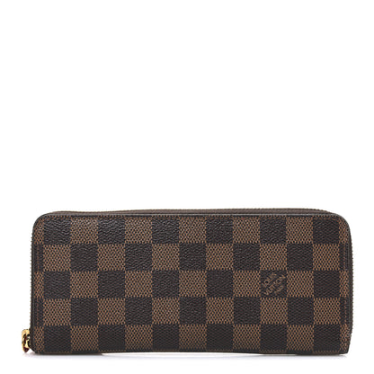 Louis Vuitton Damier Ebene Clemence Wallet Cherry 1 of 7