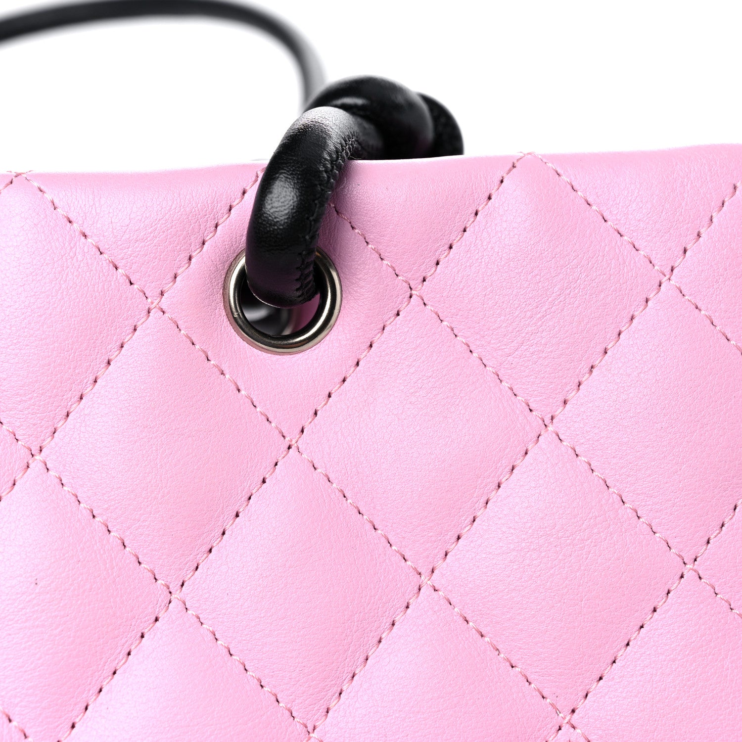 Chanel Calfskin Quilted Medium Cambon Tote Pink Black 14 of 14