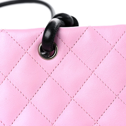 Chanel Calfskin Quilted Medium Cambon Tote Pink Black 14 of 14