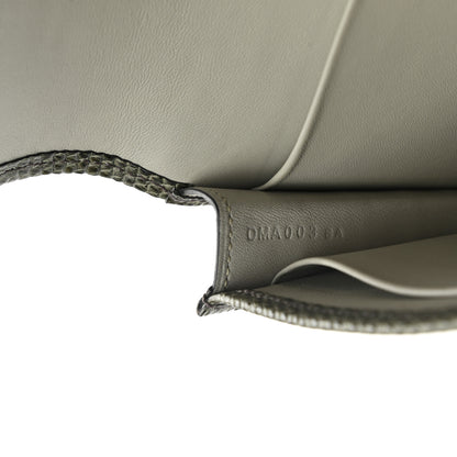 Hermes Matte Alligator Lizard Jige Duo Clutch Beton Vert Olive 7 of 8