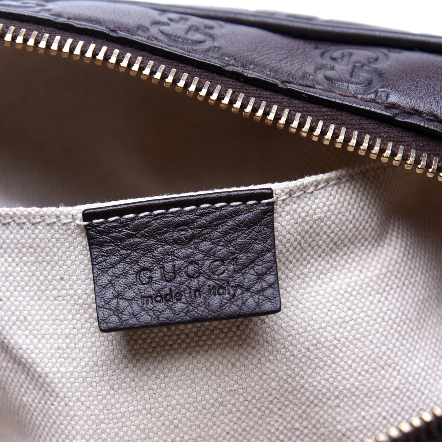Guccissima Mini Bree Messenger Bag Chocolate