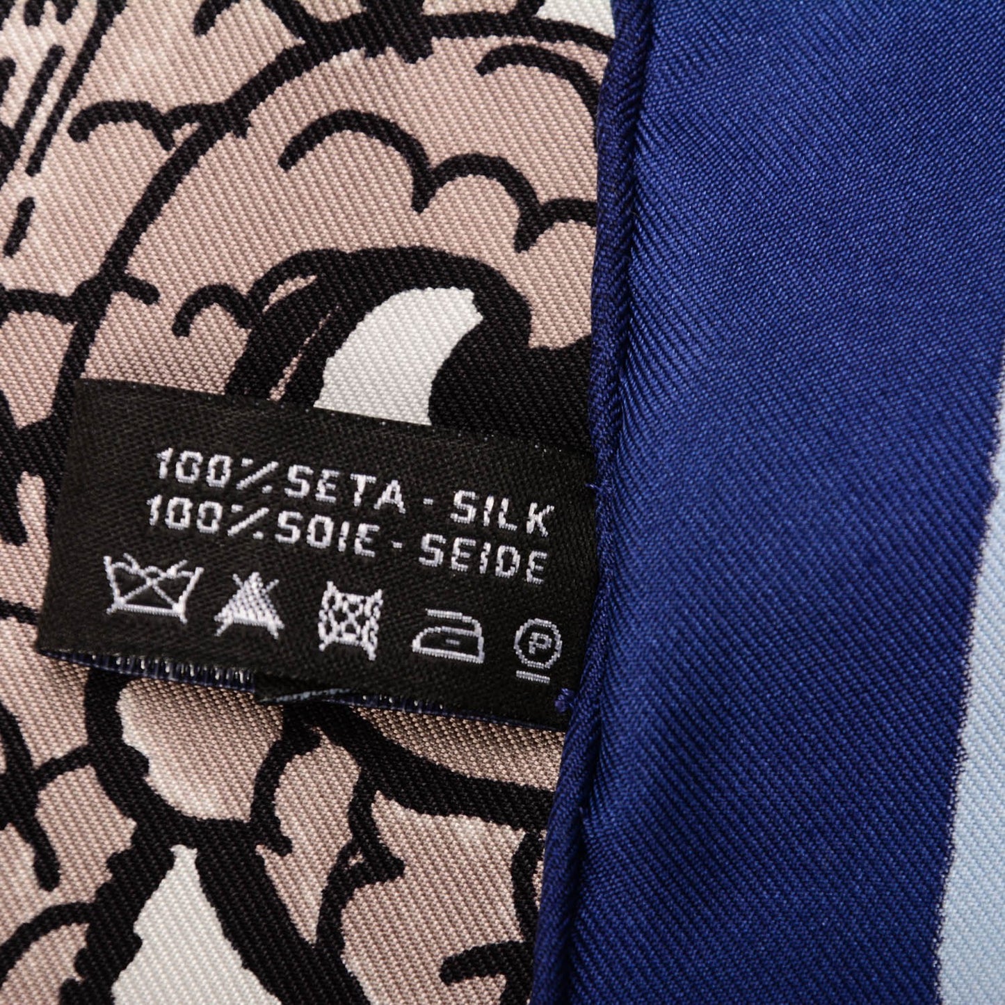 Silk Dragon CC Scarf Navy