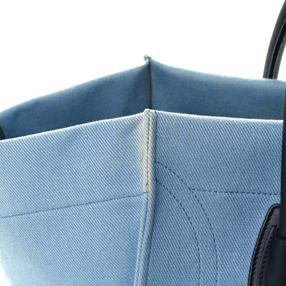 Celine Cotton Canvas Medium Phantom Luggage Blue 11 of 11
