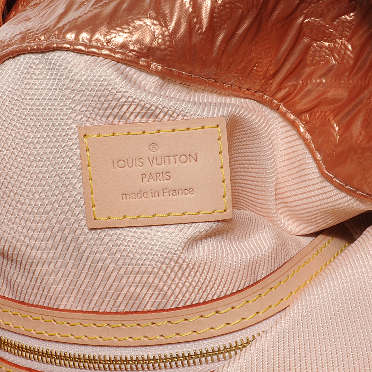 Jacquard Quilted Monogram Limelight Clutch GM Rose Gold