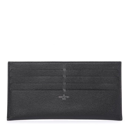 Louis Vuitton Calfskin Felicie Chain Wallet Card Holder Insert Black 1 of 5