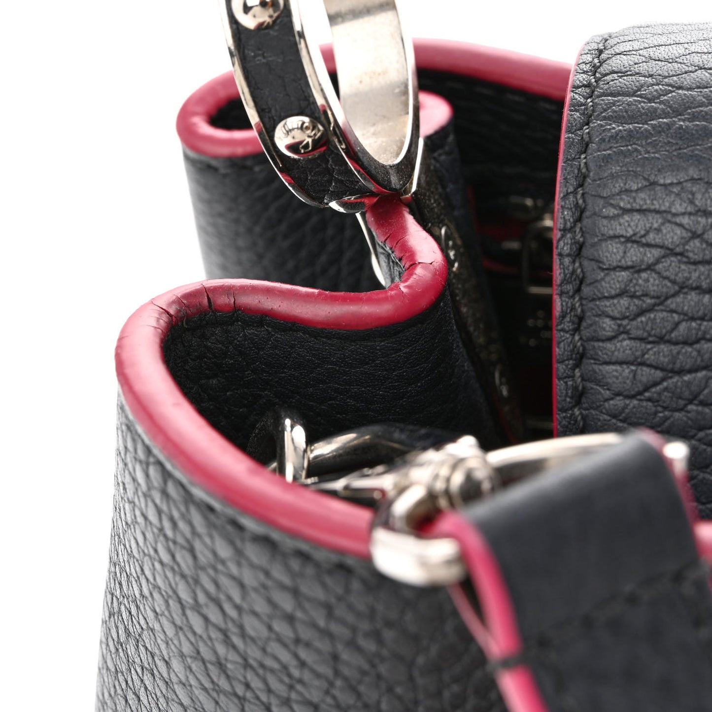 Taurillon Capucines BB Cobalt Fuchsia