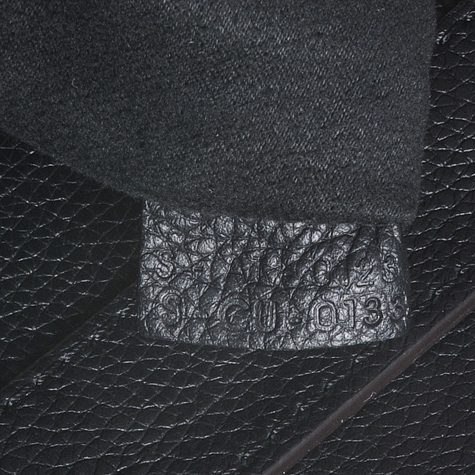 Drummed Calfskin Mini Luggage Black