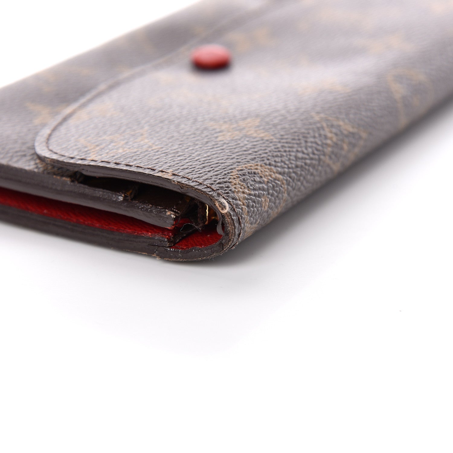 Louis Vuitton Monogram Emilie Wallet Red 10 of 13