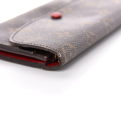 Louis Vuitton Monogram Emilie Wallet Red 10 of 13