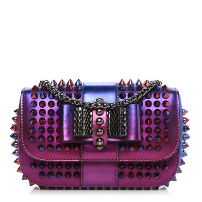 Christian Louboutin Patent Scarabe Spikes Sweety Charity Crossbody Bag Rose Digitale 1 of 9