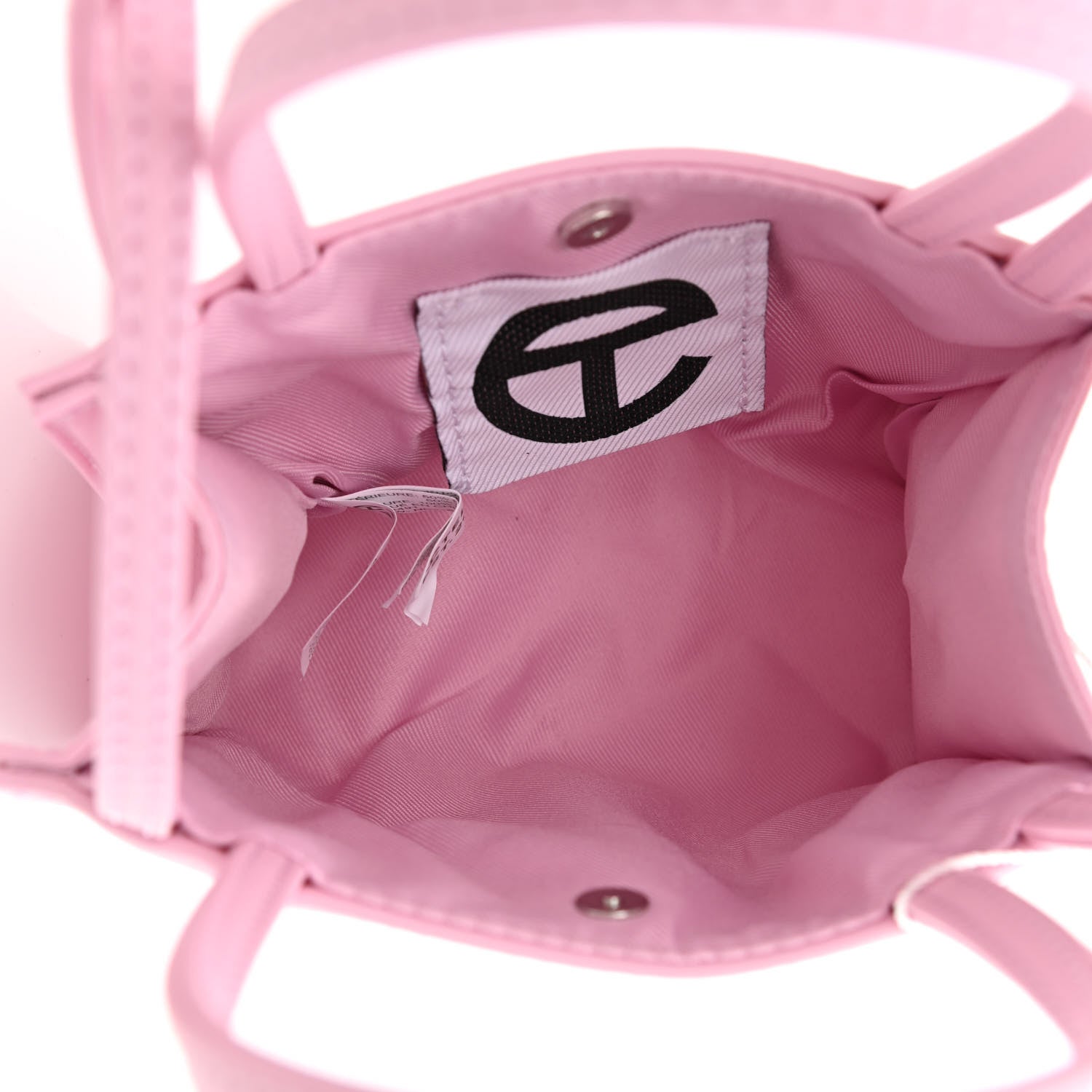 Telfar Vegan Leather Small Shopping Bag Bubblegum 5 of 11