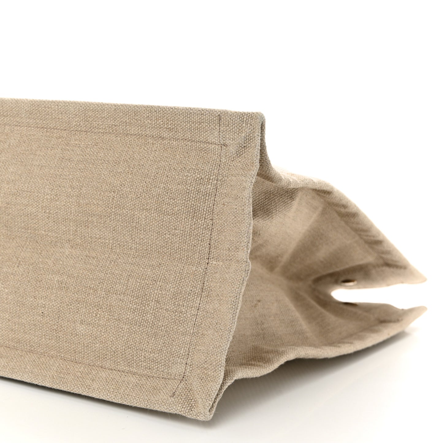 Linen Calfskin Rive Gauche Tote Beige Sea Salt
