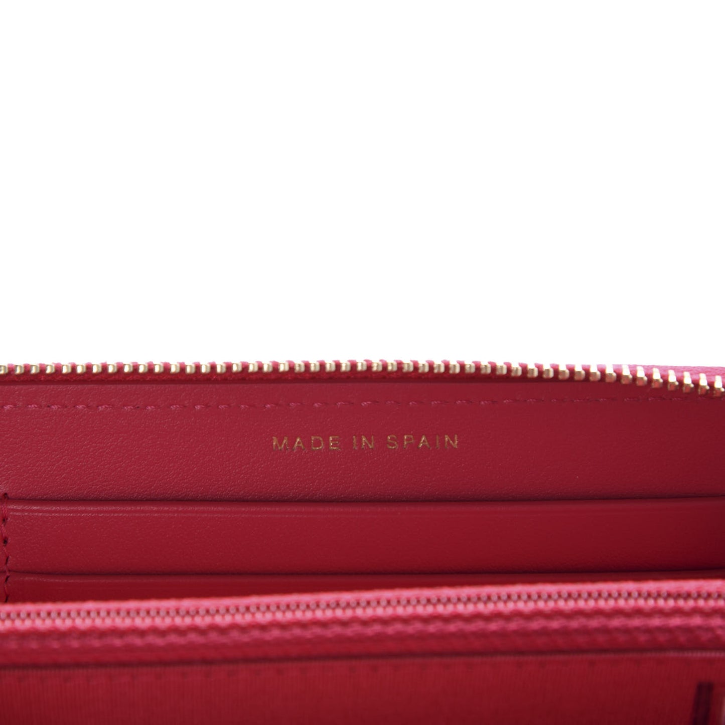Shiny Goatskin Quilted 19 Zipped Wallet Pink