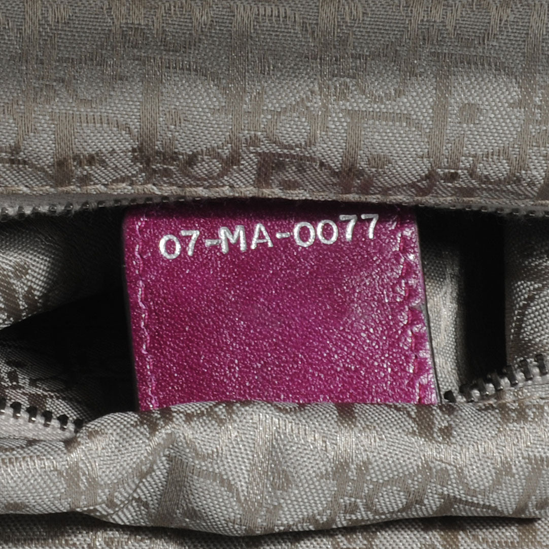 Leather Samourai 1947 Intrecciato Frame Bag Fuchsia
