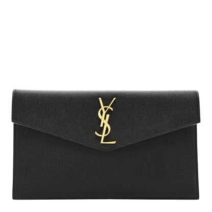 Saint Laurent Grain De Poudre Uptown Pouch Black 1 of 8