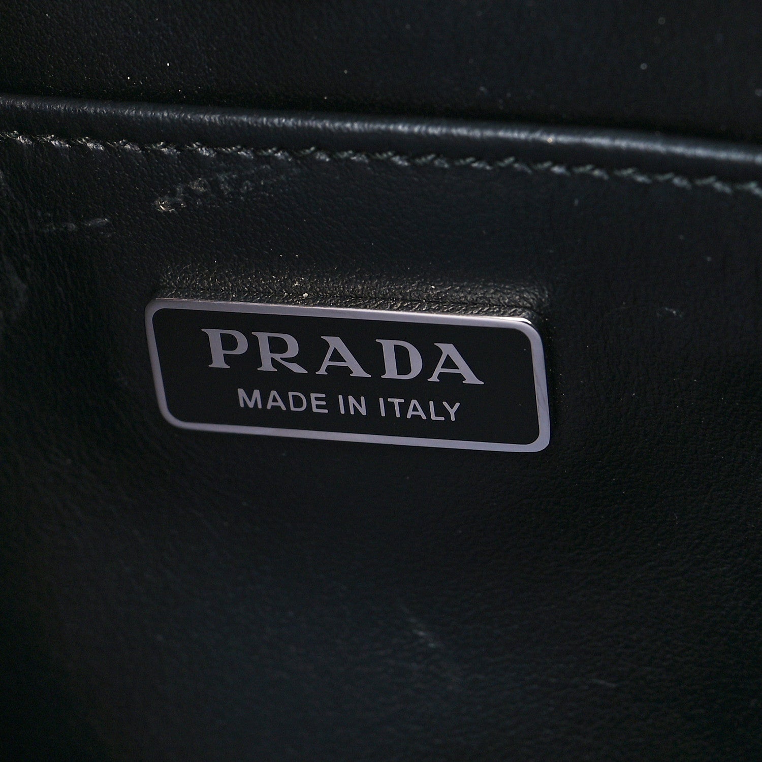 Prada Spazzolato Cleo Shoulder Bag Black 5 of 7