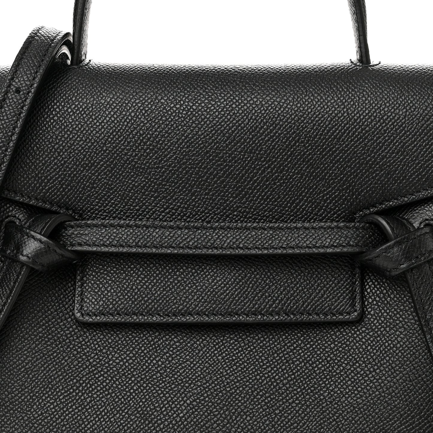 Grained Calfskin Nano Belt Bag Black