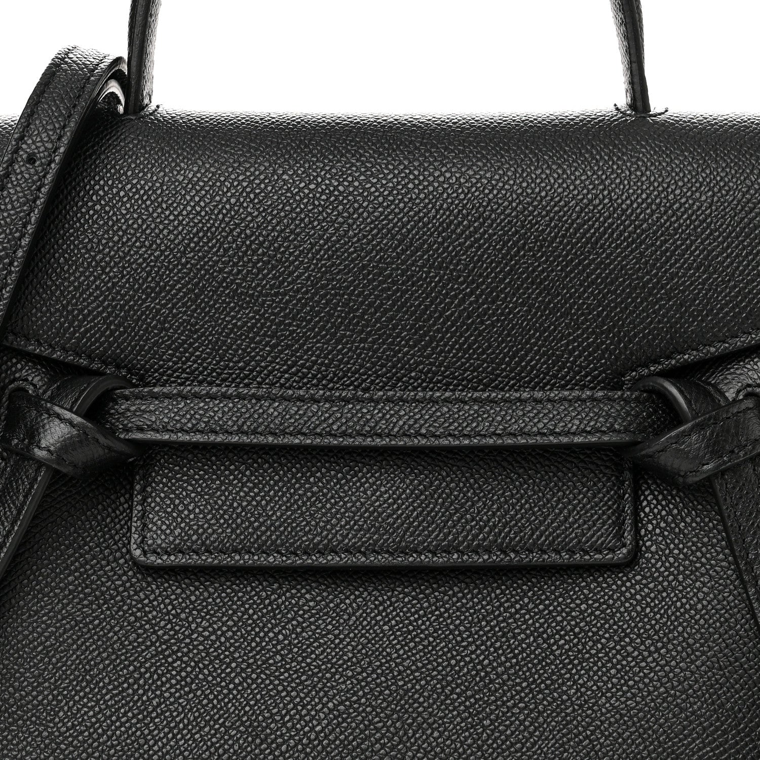 Celine Grained Calfskin Nano Belt Bag Black 9 of 11