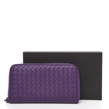 Bottega Veneta Nappa Intrecciato Zip Around Wallet Monalisa 8 of 8