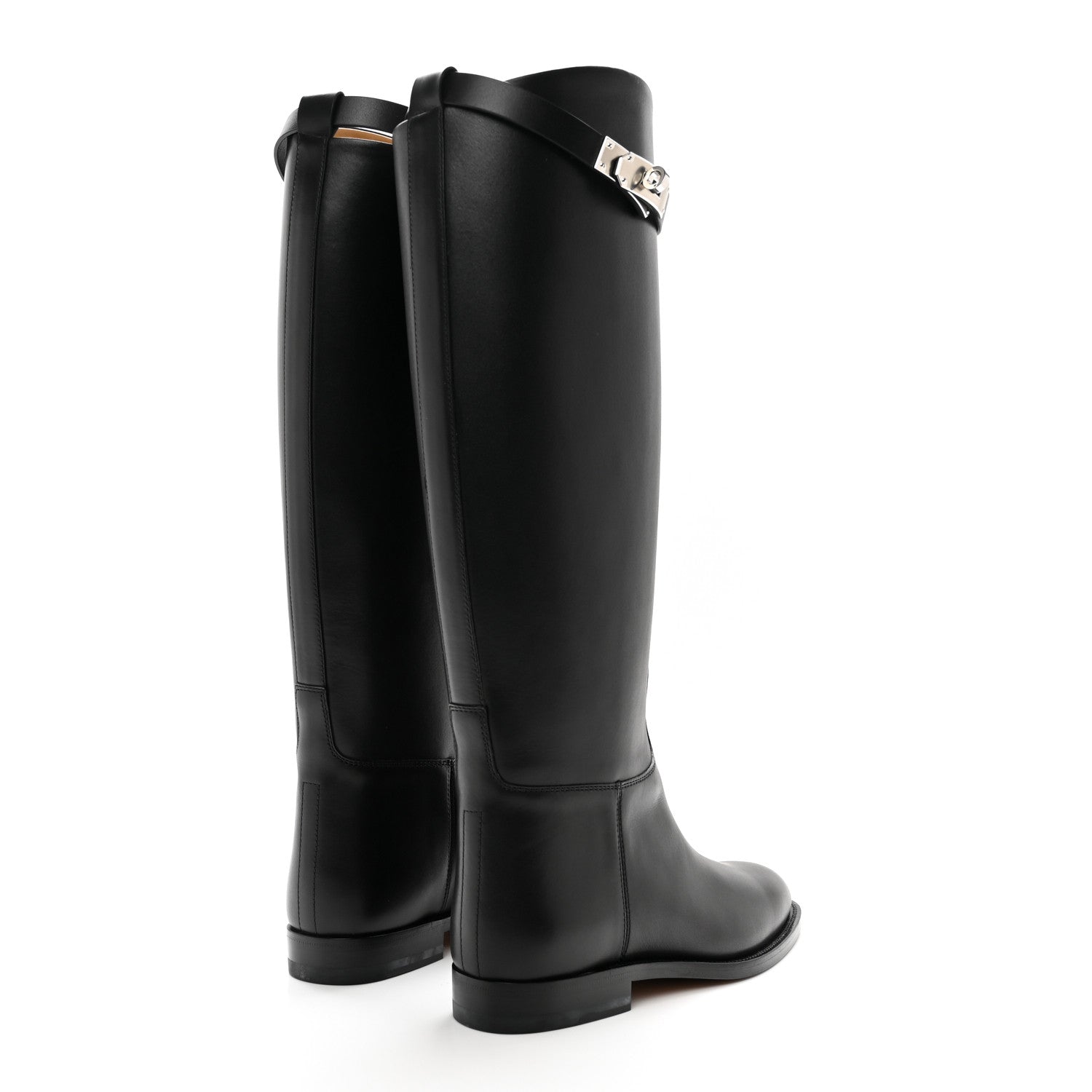 Hermes Box Kelly Jumping Boots 36 Black 4 of 9