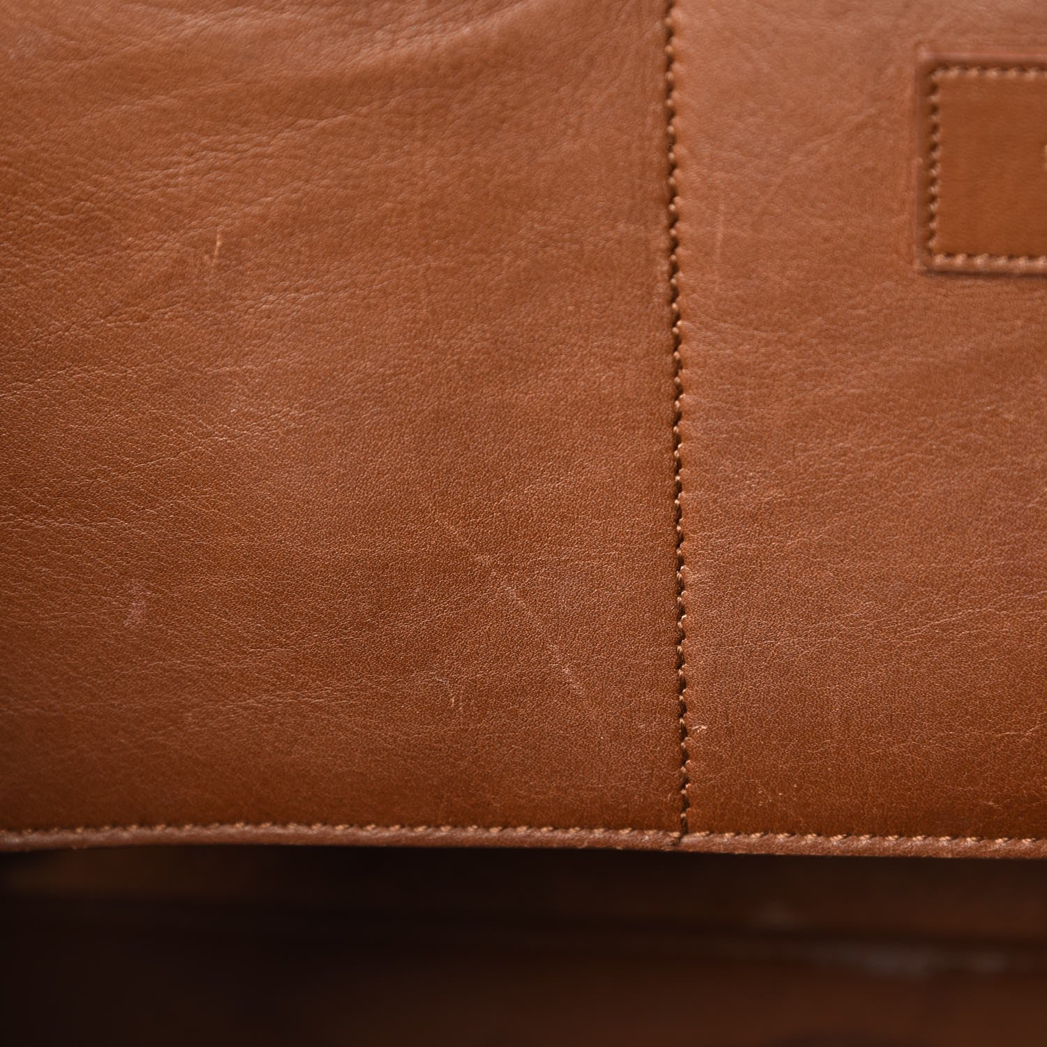 Saint Laurent Calfskin Small Classic Y Cabas Cognac 9 of 14