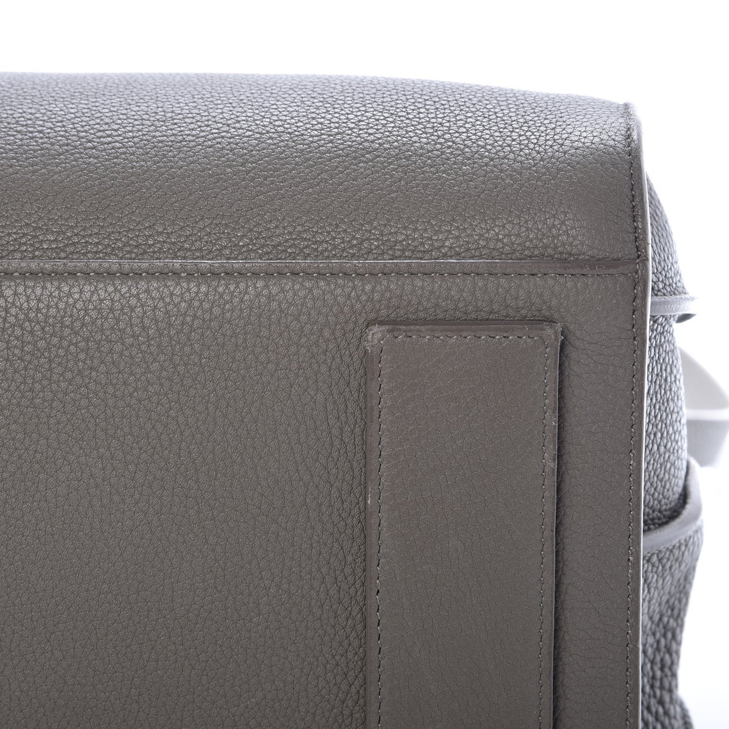 Grained Calfskin Medium Supple Sac De Jour Kaki Militaire
