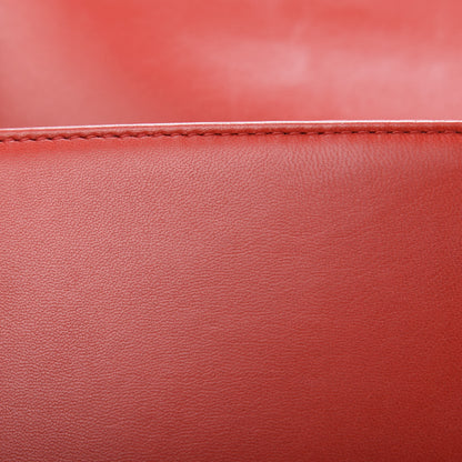 Chanel Lambskin Embossed New Medium Boy Cube Flap Red 11 of 21
