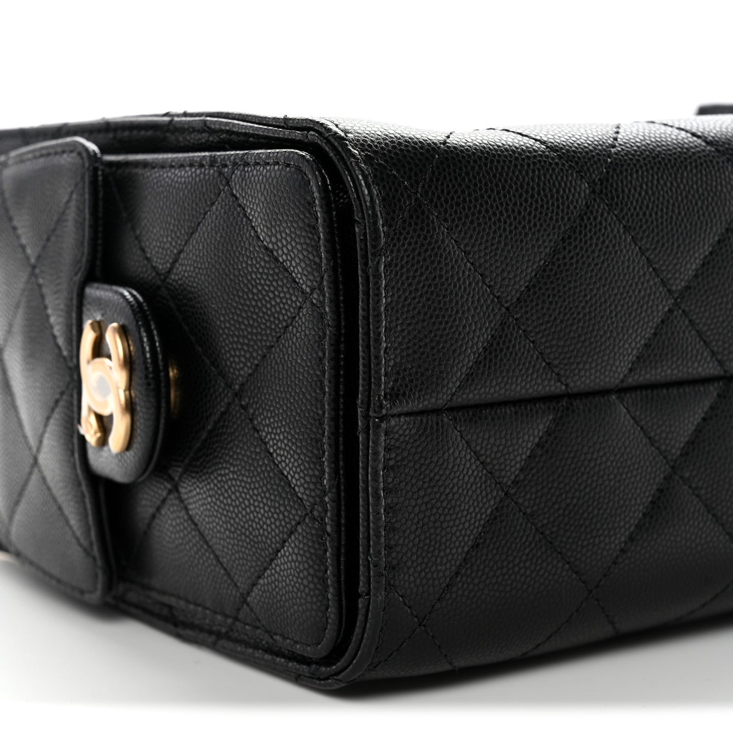 Chanel Caviar Quilted Mini Chanel 25 Handbag Black 9 of 11