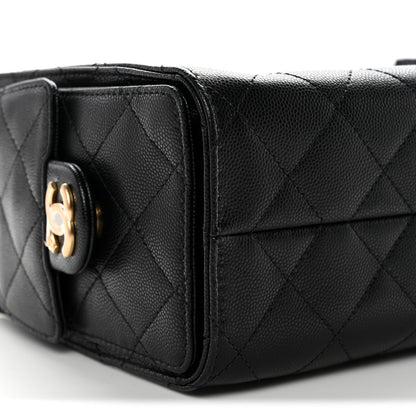 Chanel Caviar Quilted Mini Chanel 25 Handbag Black 9 of 11