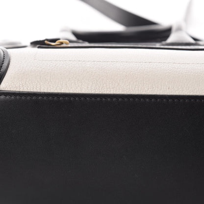 Celine Goatskin Smooth Calfskin Nano Tri-Color Luggage White 10 of 10