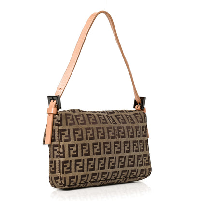 Fendi Zucchino Mini Baguette Brown 3 of 9