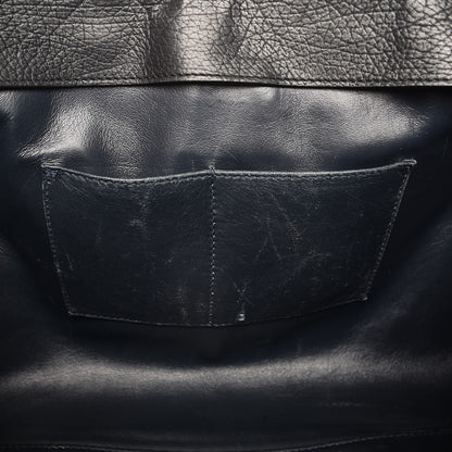Balenciaga Grained Calfskin M Tube Round Tote Black 17 of 19