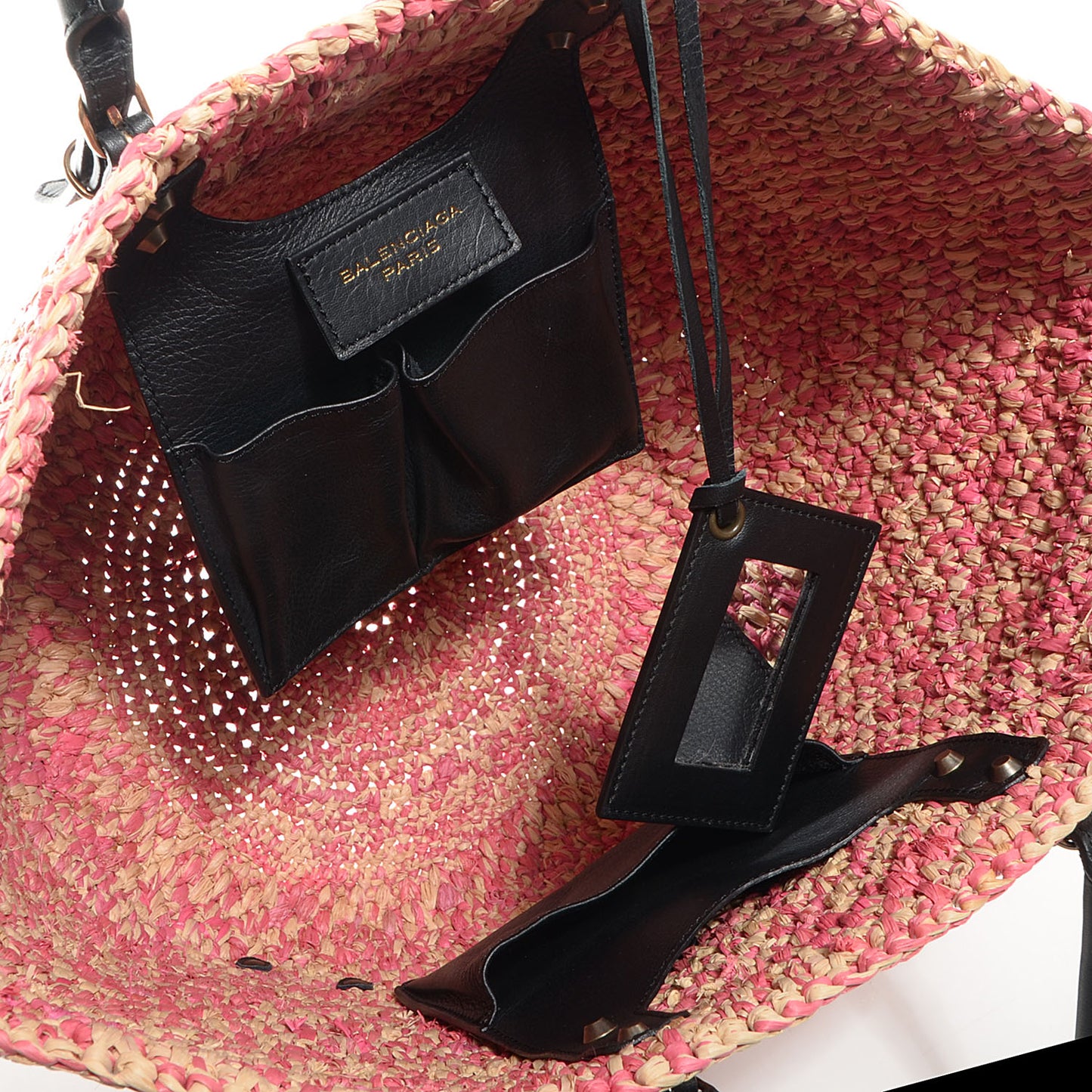 Panier Basket Tote Pink Natural