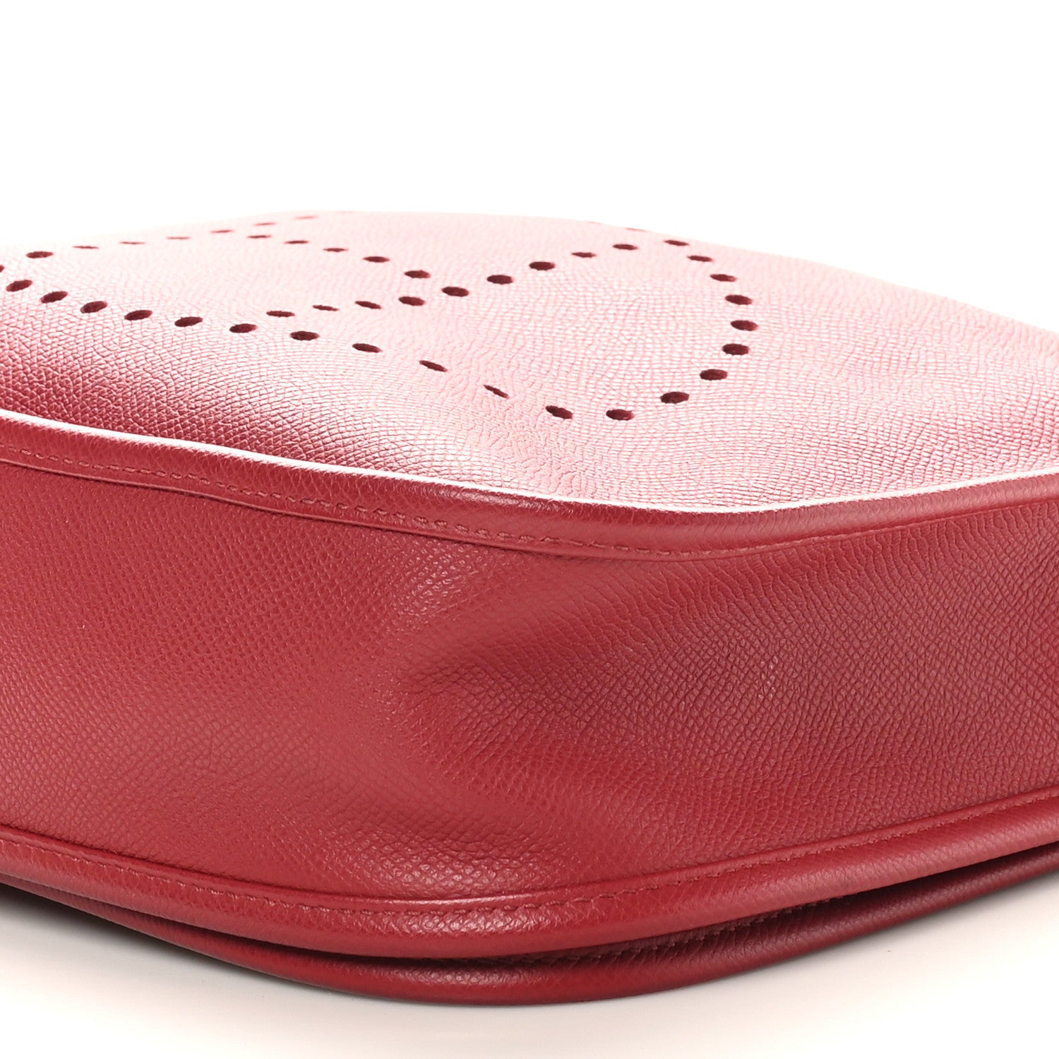 Hermes Taurillon Clemence Amazone Evelyne III PM Rouge Grenat Orange 10 of 10