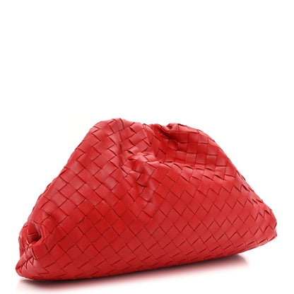Bottega Veneta Nappa Maxi Intreccio The Pouch Oversized Clutch Red 3 of 9
