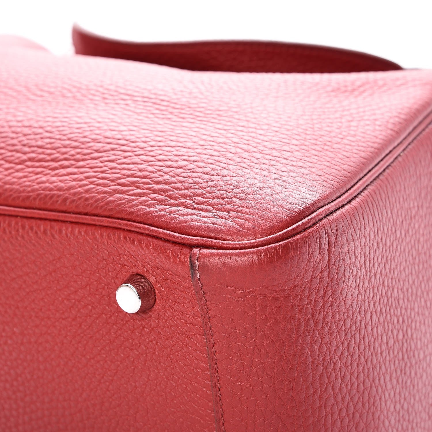 Hermes Taurillon Clemence Lindy 30 Rouge Garance 11 of 13
