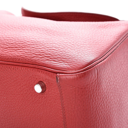 Hermes Taurillon Clemence Lindy 30 Rouge Garance 11 of 13