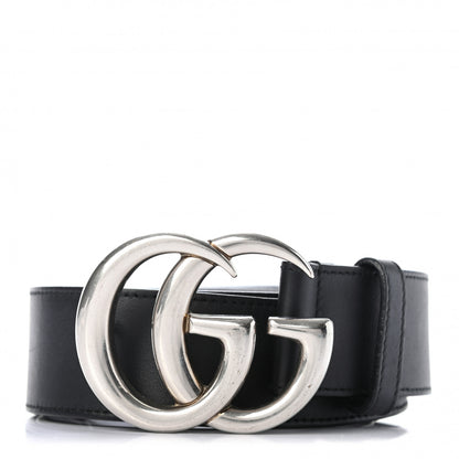 Gucci Moon Calfskin Nickel Double G 40mm Belt 85 34 Black 1 of 5
