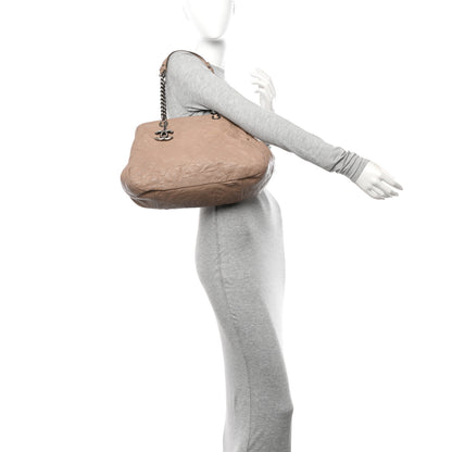Chanel Caviar Quilted Simply CC Shoulder Bag Beige 2 of 14