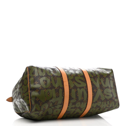 Louis Vuitton Graffiti Keepall 50 Kaki 4 of 15