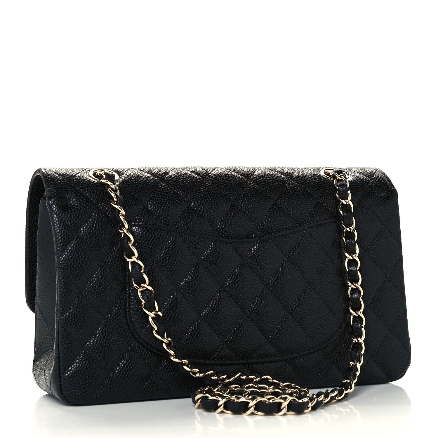 Chanel Caviar Quilted Medium Double Flap Black 2 of 11